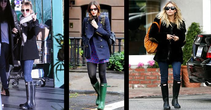 Celebrities Wearing Rain Boots
