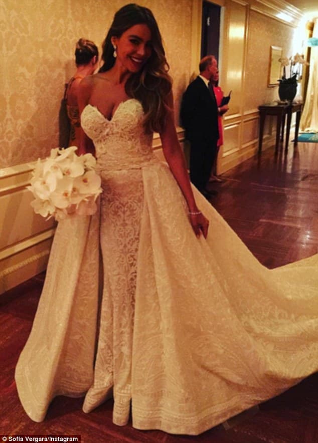 Just married! Sofia Vergara shares stunning pictures from inside her romantic wedding to Joe Manganiello