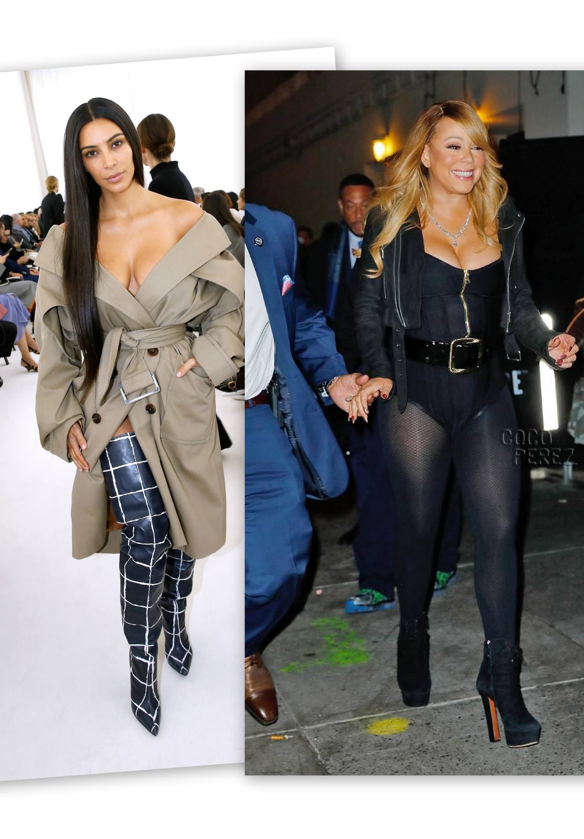 STYLE BATTLE: KIM KARDASHIAN VS. MARIAH CAREY